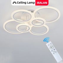 IRALAN Plafoniera intelligente con app e telecomando con attenuazione continua per l'illuminazione di soggiorni, camere da letto, cucina