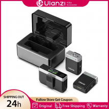 Ulanzi AM18 U-Mic Microfono wireless stereo 2.4G Pickup da 100 m 20 + H Registrazione a doppio