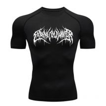 Sommer Kompression Sweatshirt Kurzarm Herren Fitness T-Shirt Laufen Schnell Trocknend Top Gym Workout Bodybuilding T-Shirt S-3XL