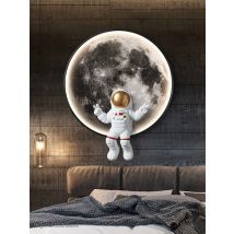 Universum Mond astronaut Wand Lichter Für Schlafzimmer Wohnzimmer Moderne Design Stil Hintergrund