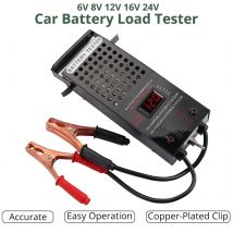 Automotive 6/8/12/24V Tester di carico della batteria voltmetro Tester di tensione Display LCD per auto, camper, moto, ATV, barche, veicoli