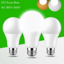 AC220V E27 3W 5W 7W 9W 12W 15W 18W 20W LED Edison Schraube Globe Glühbirnen Kalt Warm Weiß Lampe für Home Office Schlafzimmer Dekor