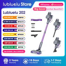 Lubluelu 202 Aspirapolvere senza fili, leggero, 6 in 1, 27KPa potente senza cavo, per moquette, pavimento, peli di animali domestici