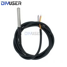 DIYUSER DS1820 Edelstahlpaket Wasserdichter DS18b20 Temperaturfühler Temperatursensor 18B20 für Arduino