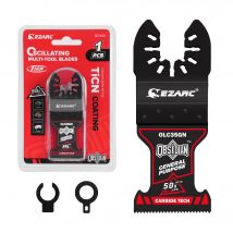 EZARC Obsidian Carbide Oscillating Saw Blade, Quick Release Oscillating Tool Blade for Metal, Nails, Wood, Plaster, Drywall, PVC