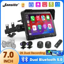 7 zoll Tragbare Motorrad Navigation Unterstützung 2K Kamera IPX7 Wasserdichte LCD Display Für Drahtlose CarPlay Android Auto