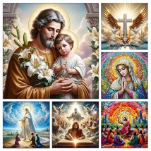 Jesus Religion Diamant Malerei Kreuzstich Kits Mosaik Stickerei Home Dekoration 5D DIY Kunst Neuheiten