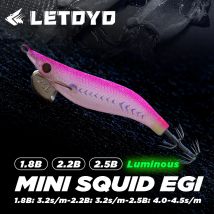 LETOYO 2.5# 2.2# 1.8# cerca esca per calamari piccoli Jig per calamari luminosi Esca da pesca Esca artificiale EGING Per Esca per polpi palmati  Esca per la pesca alle seppie  Esca per la pesca in