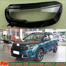 Kompatibel Für Citroen C5 Aircross 2017-2022 Halogen Front Scheinwerfer Abdeckung Schatten Lampenschirm Objektiv Scheinwerfer Shell Plexiglas