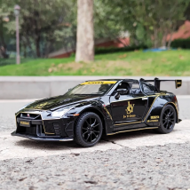 Gtr-Leichtmetall-Automodell im antiken Maßstab mit Lichtern und Sounds, ultimative Renn replik für die Anzeige und das Spielen im Kinderzimmer, Sammler-Spielzeug auto