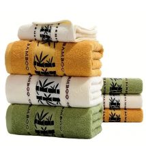 Set of 2 Bamboo Fiber Bathroom Towels Sets 34x74cm/70x140cm Household Hand Face Bath Towel  Sets Washcloths Toallas De Baño 타월
