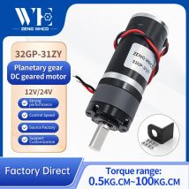 32GP-31ZY Miniatur-Planetengetriebe-Gleichstrommotor 12 V ~ 24 V, hohes Drehmoment, einstellbare Vorwärts- und Rückwärtsdrehung, Metallgetriebe-Gleichstrommotor.