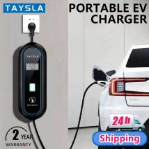 TAYSLA Caricatore EV Tipo 2 IEC62196-2 Cavo di ricarica EVSE portatile 16A 3.5KW Stazione di ricarica EV Wallbox Spina UE per auto elettrica