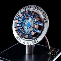 Avenger Iron Man Mk1 Arc Reactor Tony Stark corazón de marca figura luz Led modelo superhéroe 1:1 Cosplay juguetes lámpara de pecho regalo para niños
