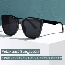 Polarisierte Sonnenbrille, Modetrend, für Männer und Frauen, übergroße Myopie-Brille, fertige optische Sonnenbrille, Dioptrien 0 bis -6,0 Brillen