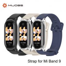 Silikonarmband für Mi Band 9, Uhrenarmband, wasserdichtes Armband für Xiaomi Mi Band 9 Correa Ersatz