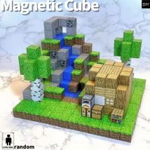 Magnetyczne klocki konstrukcyjne 10-300 szt. Świat Mina Kostka Magnetyczna Zestaw dla Dzieci Model DIY Edukacyjne Zabawki STEM Montessori Najlepsze Zabawki Sensoryczne