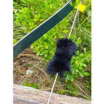 2pcs/pair Rabbit Fur Recurve Bow String Shock Absorber Soft Smooth Portable Recurve Bow Stabilizer Hunting Shooting Accessories
