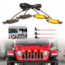 Auto Led Front Grille Grill Lights for 2018-2023 jeep Wranger JL JLU sport Grille Grills lights