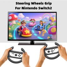 2PCS Controller Lenkrad Grip Für Switch2 2025 Mario Kart 8 Deluxe Fahren Grip Für Switch2 Joycon Racing Spiele zubehör