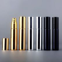 100 Teile/los 10ML Tragbare UV Glas Nachfüllbare Parfüm Flasche Mit Aluminium Zerstäuber Spray Flaschen Probe Leere Behälter