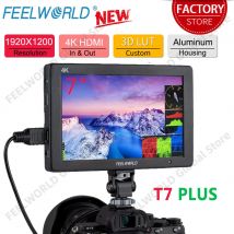 Feel world t7 plus v2 7 Zoll 3d Lut auf Kamera feld DSLR-Monitor 4k HDMI Full HD 1920x1200 ips Wellenform Vektor Aluminium gehäuse