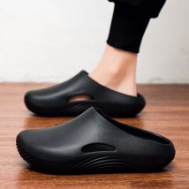 Männer Hausschuhe Wasserdicht Anti Skid Chef Schuh Atmungsaktive Slip auf Casual Hause Hausschuhe Leichte Strand Sandalen Männliche Garten Clogs
