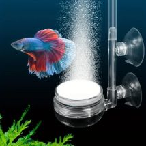 1PC Aquarium Sauerstoffpumpe mit Luftdiffusor, Acryl transparente leise Niederdruck-Luftscheibe