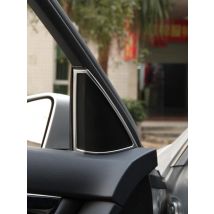 For Mercedes Benz C Class W204 2010-2014 ABS Silver Car Door Audio Speaker Decoration Frame Trim Cover Interior Car Accessories