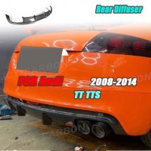 For Audi TT TTS 2008-2014 Carbon Fiber Rear Bumper Lip Diffuser Bodykits Rear Diffuser Car Accessories