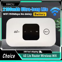Router 4G Lte Wireless Wifi 2100mAh Hotspot mobile con slot per scheda SIM Hotspot Pocket WIFI 150Mbps per viaggi all'aperto in ufficio a casa