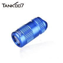Tank007 E15 LED Schlüsselanhänger Taschenlampe Tasche Nachtlicht Drehschalter tragbarer Haken im Freien wasserdicht Selbstverteidigung Notfall