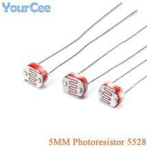 100 Stück/10 Stück 5 mm Fotowiderstand 5528 lichtempfindlicher Widerstand abhängig LDR GL5528 Photoelektrische Erkennung Foto lichtempfindlich