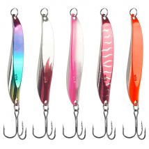 5 stücke Angeln Löffel Lockt Jigging Lockt Forelle Lockt Bass Crappie Walleye Lachs Salzwasser Metall jigs locken Künstliche köder