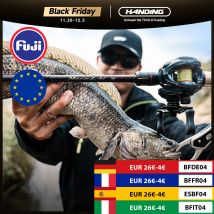 HANDING Magic L Spinning Casting Canna da pesca 1.98-2.44M UL/L/ML/MH/M 2 sezioni Canna da pesca MF/F Peso esca 1.5-40G per spigola