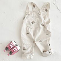 Ins Baby Jumpsuit Girls Baby Clothes  Autumn Winter Stylish Baby Outdoor Wear Suspender Pant Corduroy Toddler Baby Romper