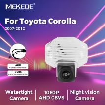 MEKEDE Wasserdichte Kamera 1080P HD CBVS Für Toyota Corolla 2007-2012 Rund Fisheye Kamera 170 Weitwinkel Kamera