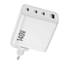 Caricatore GaN da 140 W Caricatore rapido USB tipo C PD3.1 per MacBook Quick Charge 4.0 3.0 Caricatore per telefono USB per tablet iPhone Samsung