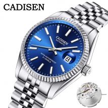 CADISEN Männer Mechanische Uhr Top Marke Luxus Automatische Uhr Business Edelstahl Wasserdichte Uhr Männer relogio masculino