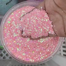 50g Holographic Mixed Hexagon Chunky Irediscent Nail Art Glitter Flakes Laser Sparkly Sequins Resin Slices Nail Art Decoration