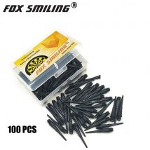 100PCS Bunte 25mm 2BA Professionelle Nylon Soft Tip Darts Und Elektronische Punkte Zubehör Fuchs Lächeln Mit Geschenk Flüge