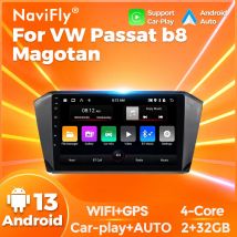 Navifly 2din android autoradio multimedia player für volkswagen vw magotan passat b8 2015-2021 ips gps navigation carplay stereo