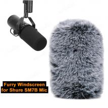 Pop Filter for Shure SM7B Microphone Noise Reduction Furry Windscreen Microphone Muff Wind Cover for SM7B/SM7dB Mic Accessories