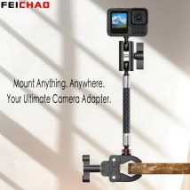 Carbon Fiber Selfie Stick Verlängerung Stange für DJI OSMO 360 Insta360 X4 X5 GoPro 13 Action Kamera Einbeinstativ Stativ Ball Halterung