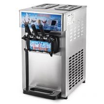 Ice Cream Machine Stainless Steel LCD Panel Desktop Vertical Small Automatic Home Commercial Double Storage Cylinder