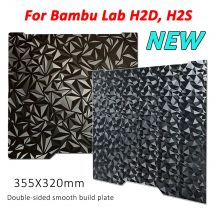Double Sided Smooth PEO PET H2S Build Plate for Bambu Lab H2D PEI Sheet Textured Spring Steel for Bambulab h2d H2S Build plate