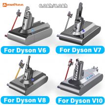 Powtree 6.0Ah/8.0Ah wymienna bateria do Dyson V6 V7 V8 V10 serii SV12 DC62 SV11 sv10 odkurzacz ręczny zapasowa bateria