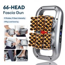 66-Heads Fascia Gun High-Frequency Vibration Body Massage Gun Back and Waist Massager Neck Shoulder Massager Muscle masajeador