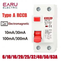 2P 32A 10/30/100/300mA Tipo A RCCB RCD ELCB Interruttore automatico a corrente residua elettromagnetica Interruttore differenziale Interruttore di sicurezza