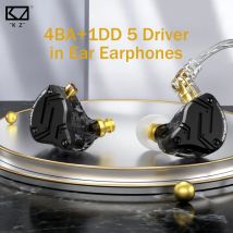 KZ ZS10 Pro X auricolare in-ear 4BA + 1DD driver ibrido auricolari HiFi auricolari sportivi con cancellazione del rumore con cavo staccabile a 2 pin